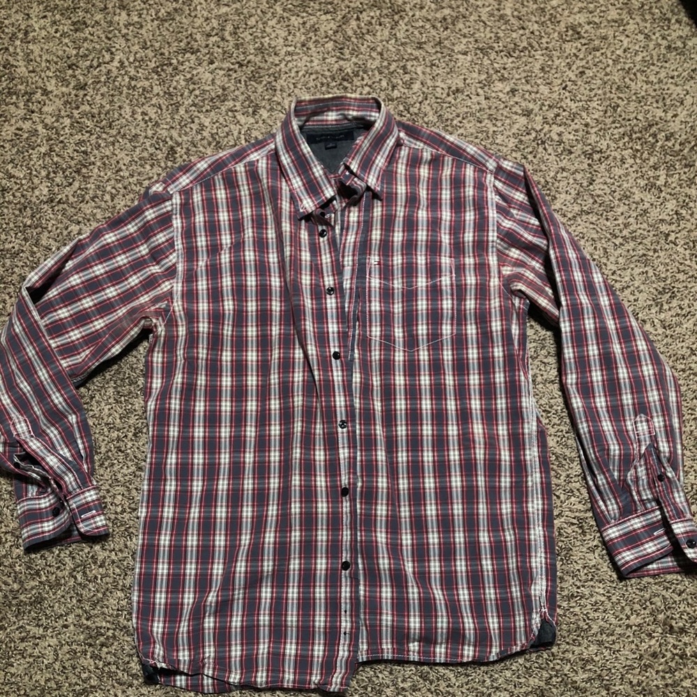 Tommy Hilfigher Long Sleeve Plaid Shirt